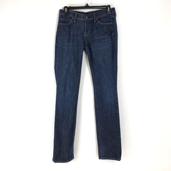 Citizens of Humanity Ava #142 Straight Leg Jeans Size 26 Low Rise Dark Wash - Picture 1 of 16